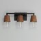 Maxim Lighting Carpenter 3-Light Bath Vanity, Walnut/Black 21623CLWNBK - alternate 3